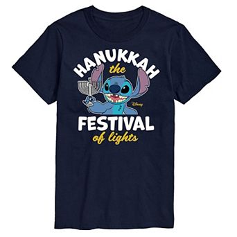 Disney's Lilo & Stitch Men's Hanukkah Graphic Tee