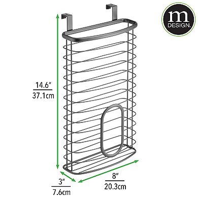 mDesign Axis Steel Hanging Cabinet Storage Organizer for Kitchen