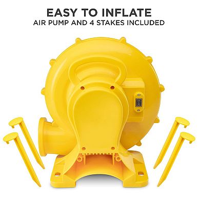 Sunny & Fun Inflatable Water Slide, Blow up Pool & Bounce House for Backyard