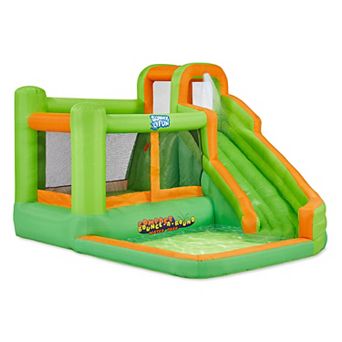 Sunny & Fun Inflatable Water Slide, Blow up Pool & Bounce House for Backyard