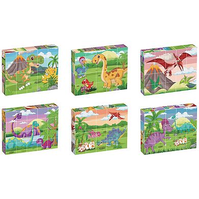 PicassoTiles 20 PC Magnetic Blocks Dinosaur Theme, Magnetic Building Blocks, Magnet Toy for Kids 3+