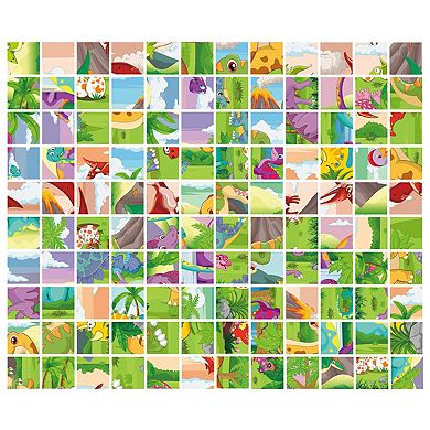 PicassoTiles 20 PC Magnetic Blocks Dinosaur Theme, Magnetic Building Blocks, Magnet Toy for Kids 3+