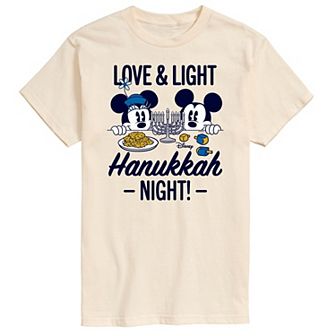 Disney's Mickey & Minnie Mouse Love And Light Hanukkah Graphic Tee