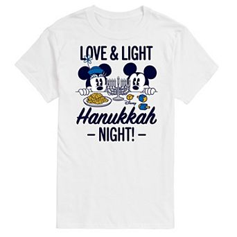 Disney's Mickey & Minnie Mouse Love And Light Hanukkah Graphic Tee