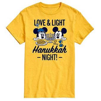 Disney's Mickey & Minnie Mouse Love And Light Hanukkah Graphic Tee