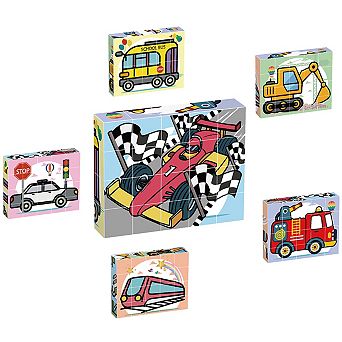 PICASSO-TILES 20 pc Magnetic Blocks Vehicle Theme, Magnetic Building Blocks Toy for Kids 3+