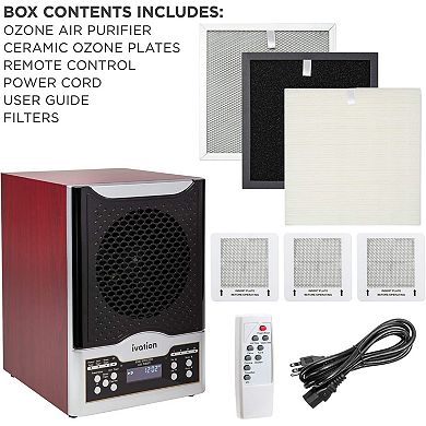 Ivation 5-in-1 HEPA Air Purifier & Ozone Generator, 3,700 Sq/Ft Air Cleaner w/Digital Display