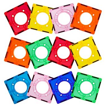 PicassoTiles 12 pc Accessories for Marble Race Track Building Block & Magnetic Tiles for Kids 3+