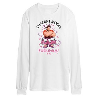 Disney's Wreck It Ralph Men's Current Mood Long Sleeve Graphic Tee