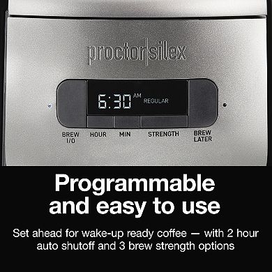 Proctor Silex FrontFill 12-Cup Programmable Coffee Maker