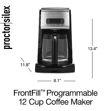 Proctor Silex FrontFill 12-Cup Programmable Coffee Maker