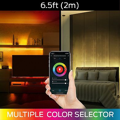Monster 6.5-ft. Mobile App & Voice Controlled Smart Multi-Color LED Light Strip