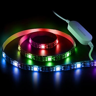 Monster 6.5-ft. Mobile App & Voice Controlled Smart Multi-Color LED Light Strip