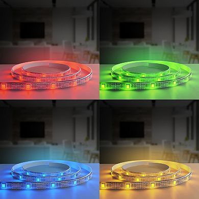 Monster 6.5-ft. Mobile App & Voice Controlled Smart Multi-Color LED Light Strip