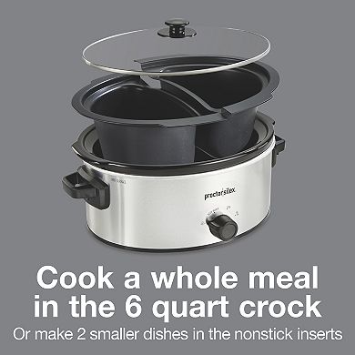 Proctor Silex 6-Quart Double-Dish Slow Cooker