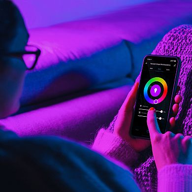 Monster 32.8-ft. Mobile App Controlled Smart Outdoor LED Light Strip & Light Bulb 2-pc. Set