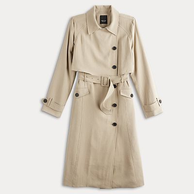 Factory Vera Wang Chloe Beige Trench Coat Size XSmall