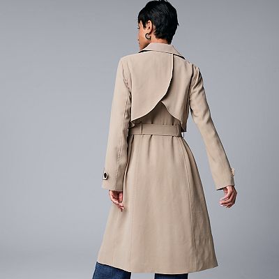 Simply Vera adorable trench coat NEW. Women buying size S Light beige