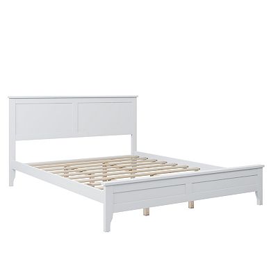 Merax Modern Solid Wood Platform Bed