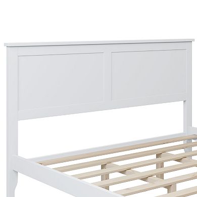 Merax Modern Solid Wood Platform Bed