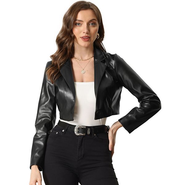 【in a row】Cookie leather crop jacket 6547207_Black?wid=600&hei=600&