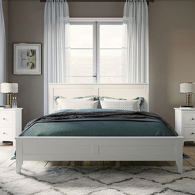 Merax Modern Solid Wood Platform Bed