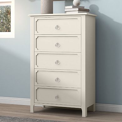 Modern Luxury Multi-Functional Island Vanity Dresser and Storage Cabinet with Glass Tabletop