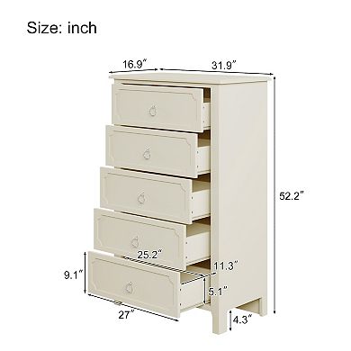 Modern Luxury Multi-Functional Island Vanity Dresser and Storage Cabinet with Glass Tabletop