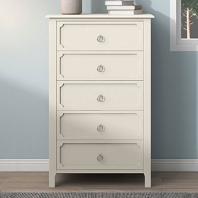 Modern Luxury Multi-Functional Island Vanity Dresser and Storage Cabinet with Glass Tabletop