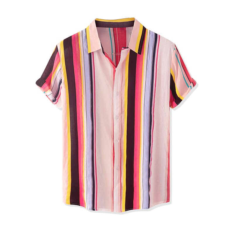 kohls red and white striped shirt