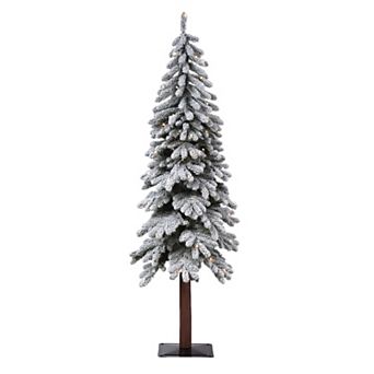 5 Ft Tall Lightly Flocked Alpine Christmas Tree