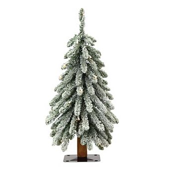 Lightly Flocked Alpine Christmas Tree
