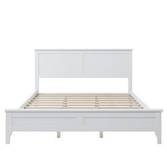 Merax Modern Solid Wood Platform Bed