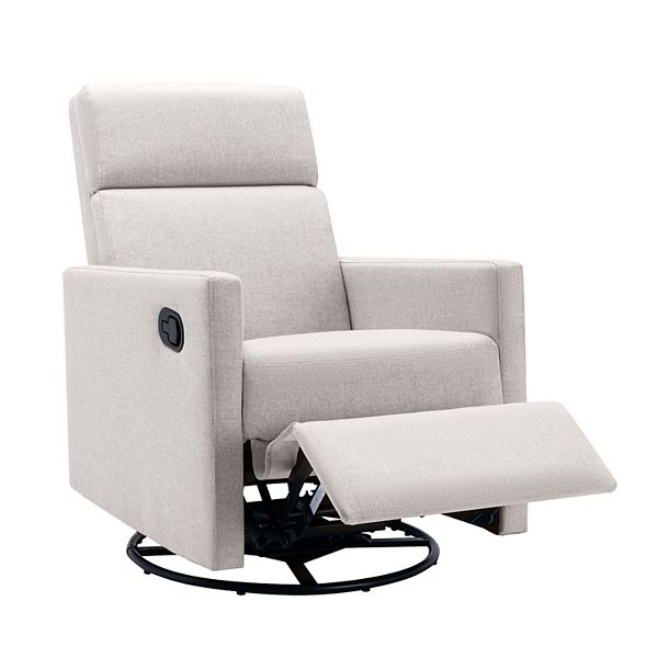 Merax Modern Upholstered Rocker Nursery Chair Plush Seating Glider