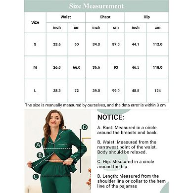 Womens Satin Sleepwear Cowl Neck Cami Top with Long Pant PJ Loungewear Silky Pajama Set