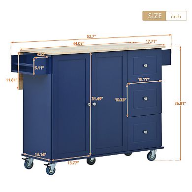 Merax Mobile Kitchen Island and Carts