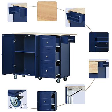 Merax Mobile Kitchen Island and Carts