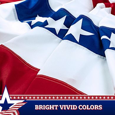 G128 3 PACK: Fan Flag American Printed 3x6 Ft