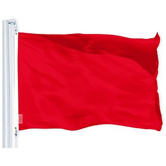 G128 Red 150D 3x5 Ft Printed Polyester Flag