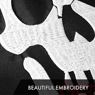 G128 Pirate (Jolly Roger) - Swords 20x30 In Embroidered Polyester Flag, Brass Grommets