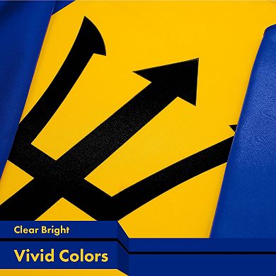 G128 Barbados 150D 3x5 Ft Printed Polyester Flag
