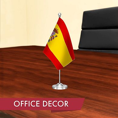 G128 Spain 300D Desk Flag 5.5"x8.25"
