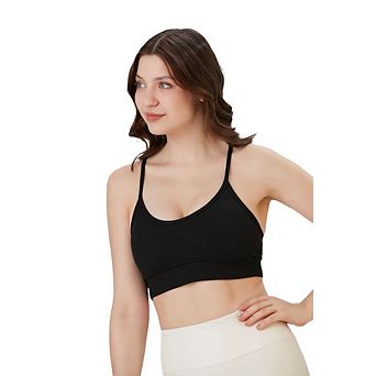 Juniors' Workout Wear, Spaghetti Strap Racer Back Bra Top