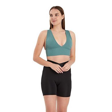 Ultra Comfortable Juniors' Soft Neck Top, Padded Workout Wear - Lightweight & Breathable Activewear