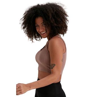 Juniors' And Misses Unlined Sports Top Activewear, Comfortable Soft Bra For Yoga, Walking, Sports