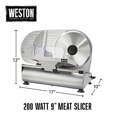 Weston 9" Electric Meat Slicer