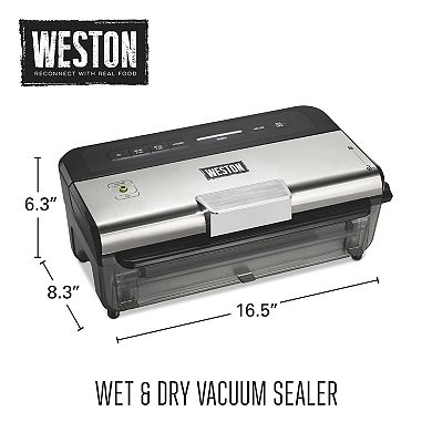 Weston Wet & Dry Vacuum Sealer with Date Code Stamp