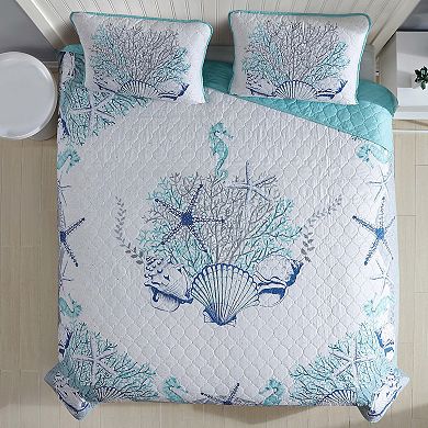 Caribbean Joe 3-Piece Coastal Bedspread Set