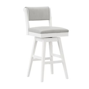 Hillsdale Furniture Clarion Wood & Upholstered Swivel Bar Stool