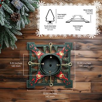 Ventray Christmas Tree Stand with Water Reservoir, Tree Base Holder for Real Trees